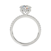 14K WHITE GOLD 1 3/4CT ROUND DIAMOND LADIES RING (CENTER STONE ROUND DIAMOND 1 1/2CT)